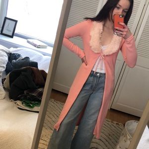 Tunnel Vision Fuzzy Cardigan